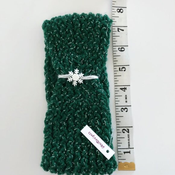 Hand knitted headband, Ear warmer for Christmas - Picture 5 of 9